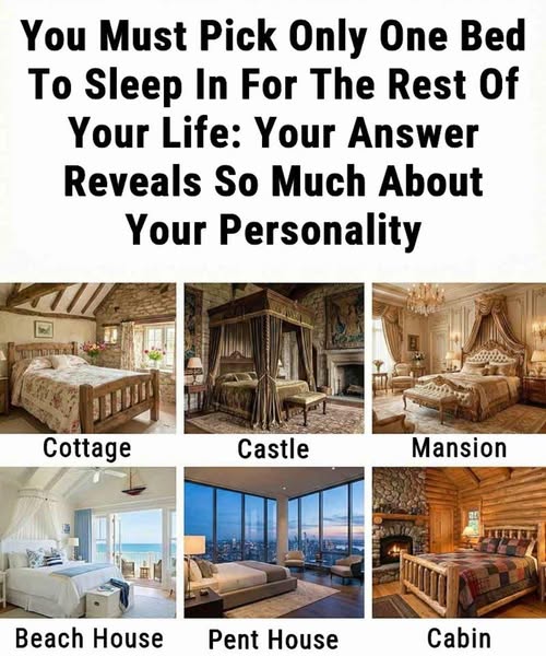You Must Pick Only One Bed to Sleep In for the Rest of Your Life — Your Choice Reveals More Than You Think