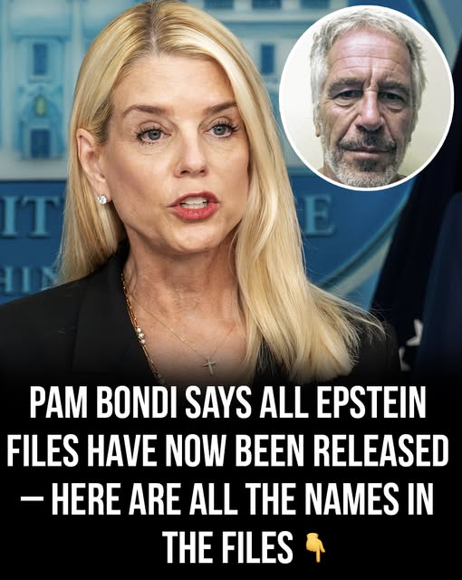 Pam Bondi confirms full release of Epstein files as 300 high-profile names are exposed